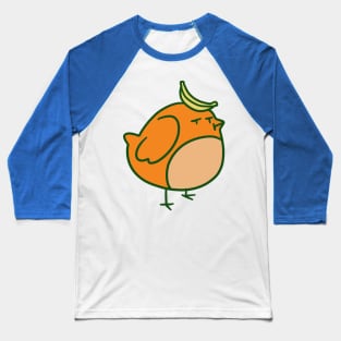 Orange Banana Bird Baseball T-Shirt